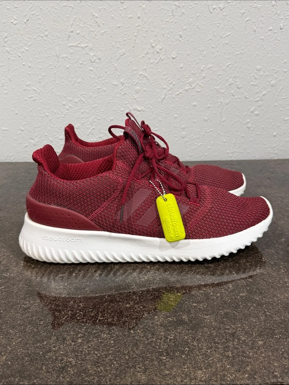 ADIDAS Kaptir X Cloud Foam Maroon Running Sneakers Men’s Size 12